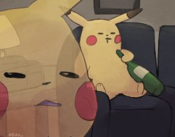 Drunk Pikachu Meme Template