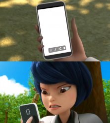 Kagami mad at phone Meme Template