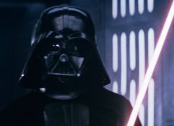 Darth Vader with lightsaber Meme Template
