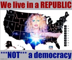 Kylie we live in a Republic not a democracy Meme Template