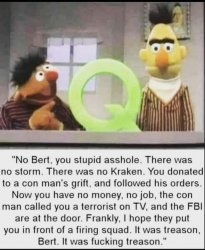 Bert & Ernie The big lie Meme Template