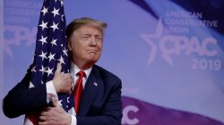 Trump molesting flag Meme Template