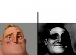 Nobody asked for, but here`s mr incredible meme template without B/W  filter. - 9GAG