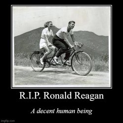Ronald Reagan a decent human being Meme Template