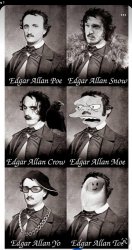 Edgar Allan Poe eyeroll Meme Template