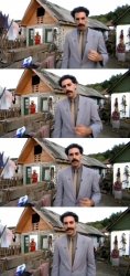 Borat Neighbor Meme Template