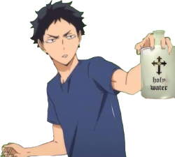 Akaashi Holy Water Meme Template