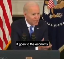 Biden It Goes to the Economy Meme Template