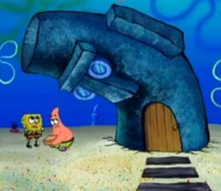 Squidward’s nosy house Meme Template