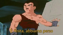 Vegeta - è finita abbiamo perso Meme Template