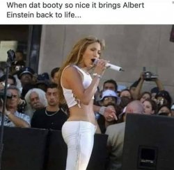 Albert Einstein booty Meme Template