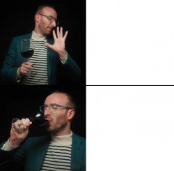 Patrick Willems Drinking Meme Template