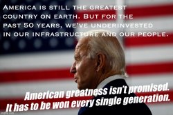 Joe Biden American greatness isn’t promised Meme Template