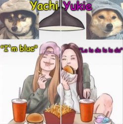 Yachi and Yukie temp Meme Template