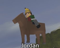 Jordan the Roblox flying horse Meme Template