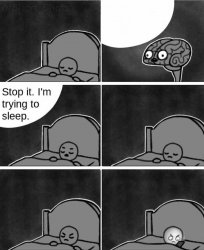 Stop it I'm trying to sleep Meme Template