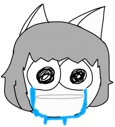 Crying Moneko Meme Template