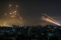 Hamas Rockets vs Iron Dome Meme Template