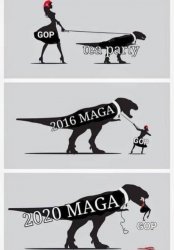 MAGA dinosaur comic Meme Template