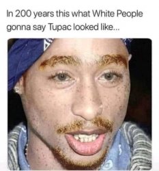 White Tupac Meme Template