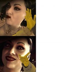 Lady Dimitrescu Drake Meme Template