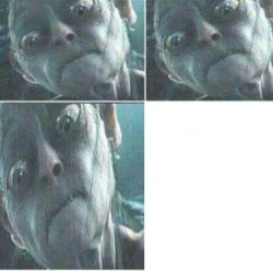 Gollum concentration Meme Template