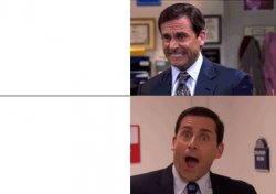 michael cringe happy Meme Template