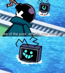 Hex of the pool Meme Template