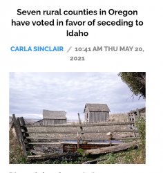 Seven rural countines in Oregon have voted in favor of Idaho Meme Template