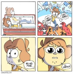 Shen embraces Garfield.mp4 Meme Template