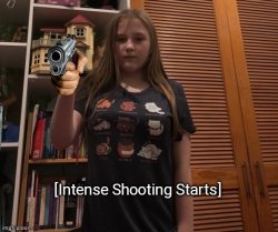 Intense Shooting Starts Meme Template