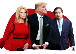 KellyAnne Conway and George Conway and Donald Trump Meme Template