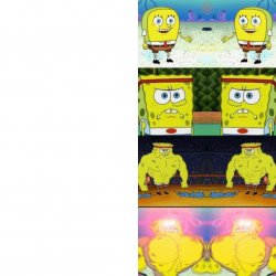 Double Strong Spongebob Meme Template