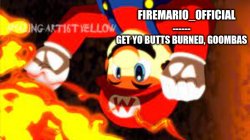 fireMario_Official announcement temp Meme Template