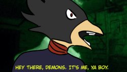 hey there, demons. it's me, ya boy tokoyami Meme Template