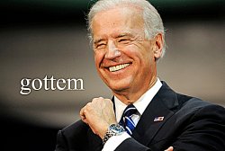 Joe Biden gottem fist sharpened Meme Template