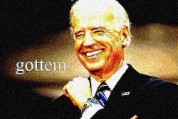 Joe Biden gottem fist deep-fried Meme Template
