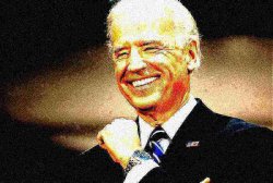 Joe Biden fist deep-fried Meme Template