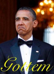 Barack Obama gottem yellow Meme Template
