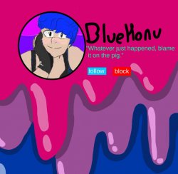bluehonu announcement temp Meme Template