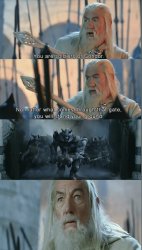 Gandalf Gates Scared Meme Template