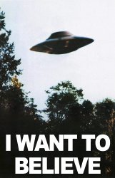 Mulder - I want to Believe Meme Template