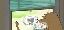 Rigby Looking Out Of Window Meme Template
