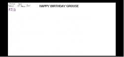happy birthday Grouse Meme Template