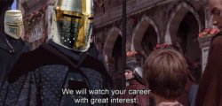 Crusaders will watch your career with great interest Meme Template