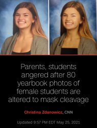 Yearbook photos altered sexist Meme Template
