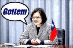 Tsai Ing-Wen gottem deep-fried Meme Template