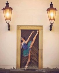 Ballet dancer doorframe Meme Template