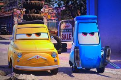 PIXAR Cars Grumpy Guido & Luigi Meme Template