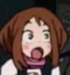 surprised uraraka Meme Template